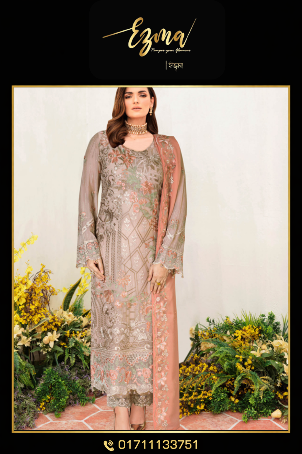 1 Authentic Chiffon Party Wear - Image 1